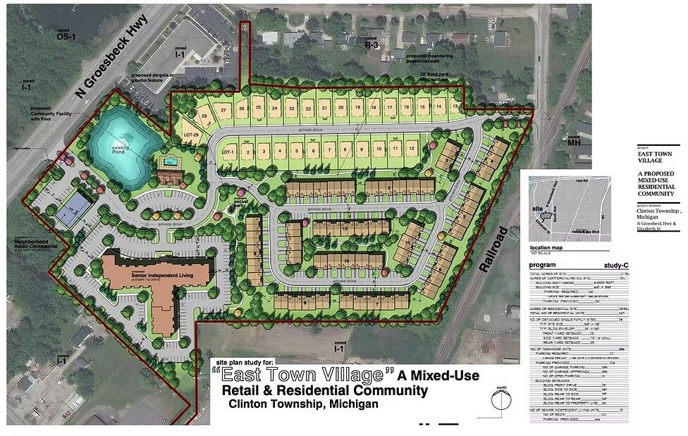 East Town site plan updated
